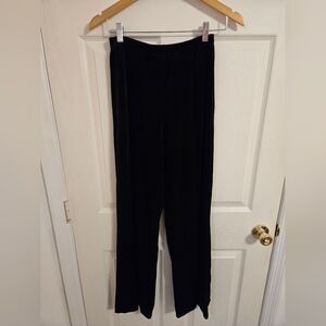 Prelude Elegant Black Velvet Pants Size Medium